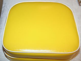 Vtg Yellow Vinyl Chair Seats Douglas Furniture Corporation Chicago Mcm