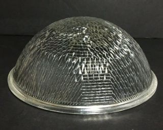 Vtg Industrial Holophane Lm Line Material Glass Street Light Lamp Globe 4012 Ii