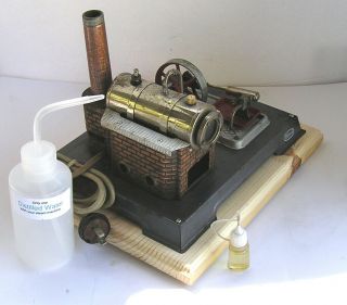Rare Vintage Horizontal Wilesco D - 8 Electrically Heated Live Steam Engine (a)