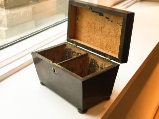 ANTIQUE TEA CADDY - 19TH CENTURY 6