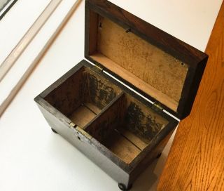 ANTIQUE TEA CADDY - 19TH CENTURY 7