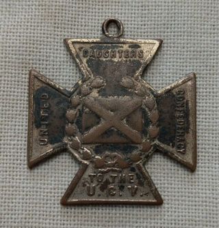 Confederate Southern Cross Of Honor Medal Daughters Of The Confederacy To Ucv