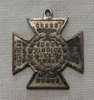 Confederate Southern Cross of Honor Medal Daughters of the Confederacy to UCV 2