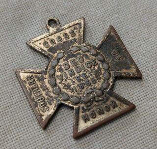 Confederate Southern Cross of Honor Medal Daughters of the Confederacy to UCV 6