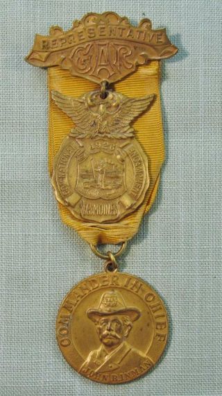 1926 National Gar Encampment Delegate Badge - Des Moines,  Iowa (k)
