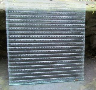 Vtg Ribbed Glass Part Only National Atlantic No.  510 Washboard 11.  25 " X12.  25 "