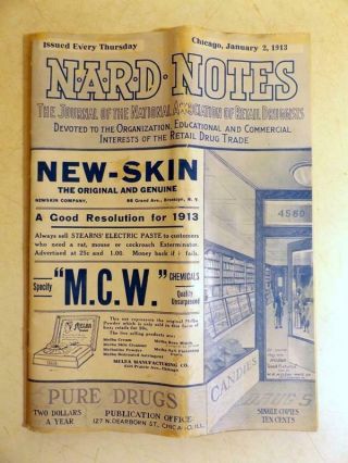 2 National Retail Druggist Magazines Advertisements & Current Issues 1913 2