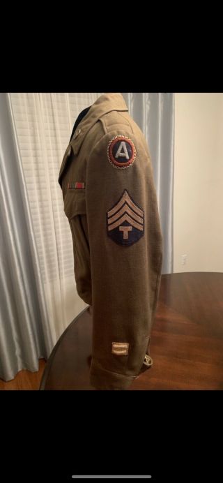 Ww2 3rd Army Patton Battle Of The Bulge Artillery Us Army Jacket 4th Division
