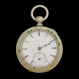 Post - Civil War Elgin G M Wheeler 11j Key Wind Pocket Watch 1869 Runs