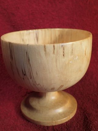 Vintage Handmade Burl Wood Bowl Stand Scandinavia -