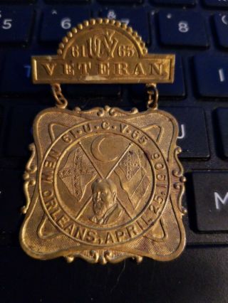 Csa Reunion Medal 1906 Orleans This Is A Very Kool Medal Look At Pics