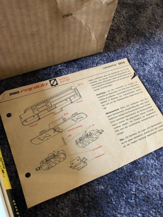 ARNOLD RAPIDO TRAIN SET & TRACK SET West Germany Vintage Santa Fe Firestone Toy 6