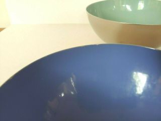Cathrineholm Enamel & Stainless Bowls Green & Blue Danish Scan Modern Norway 6