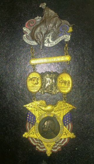 Gar Grand Army Of The Republic 39th National Encampment Medal Denver 1905