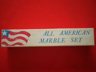 Vintage All American Marble Set of 6 - Rare 2