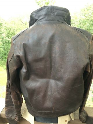 wwii a2 flight jacket Uniform Leather Bomber Named Chinese American 4