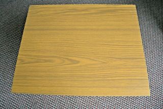 Great Retro Mid - century table with wooden dansette legs and formica top 2