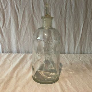 Vintage Con Acid Hydrochloric HCI Bottle with Stopper Apothecary Medicine 5