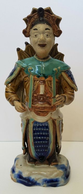 Large Antique Chinese Porcelain/ Stoneware Figure Of A Man
