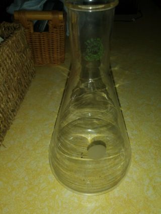 Vintage Pyrex 750ml Lab Glass Reaction Storage Bottle Flask Vessel Apothecary