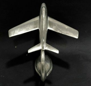 trench art airplane model F - 86 Sabre Vietnam aluminum mid century modern statue 8