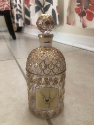 Guerlain Vintage Perfume Bottle Eau D.  Cologne Imperial With Gold On Bottle 250m