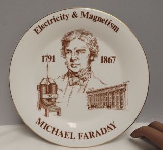 Michael Faraday [ Commemorative Plate ] No;653 { Royal Doulton }