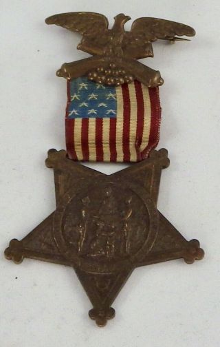 Gar Grand Army Of The Republic Medal With Ribbon Numbered B 2212