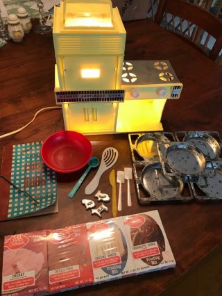 Vintage Kenner Yellow Easy Bake Oven 1964 With