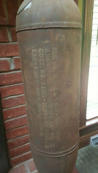 Vintage Military Inert Bomb US Navy 100 Pound Word War II Space Age Mid Century 3