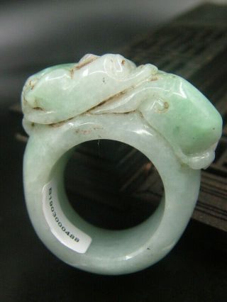 Antique Chinese Celadon Nephrite Grade A Jade Archer 