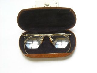 Vintage 12 K Gold Filled Eyeglasses W/case