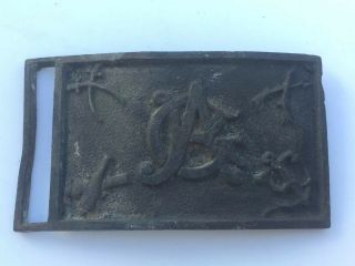 Antique Gar Grand Army Of The Republic Belt Buckle Civil War Veteran 