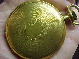 1914 16s Waltham Ornately Engraved Hunting Case Antique Pocket Watch.