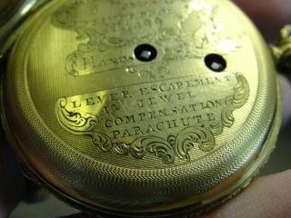 Antique 1800 ' s 18K Yellow Gold MJ Tobias Liverpool Ships Key Wind Pocket Watch 10
