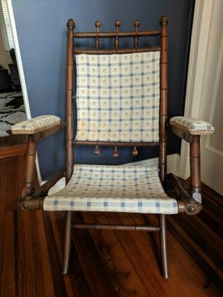 Antique Folding Campaign Chair