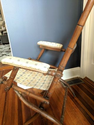 Antique Folding Campaign Chair 4