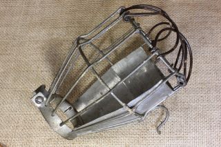 Trouble Light Cage Bulb Cover Old Vintage 1900’s Industrial Light Shield Daisy