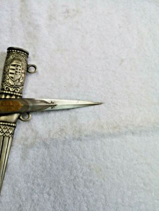 Rare WW2 Hungarian Air Force Dagger Army WWII Budapest Hungary 5