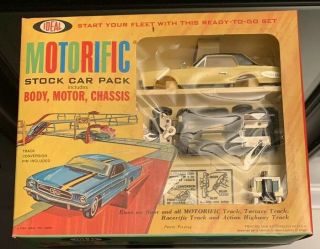 Ideal Motorific Stock Car Pack 1967 Cougar Slot Car Old Store Stock Nos Nmib