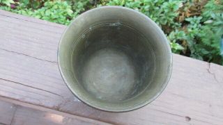 Vintage Antique Bronze? Brass? Apothecary Mortar Footed 2 1/2 pounds 2