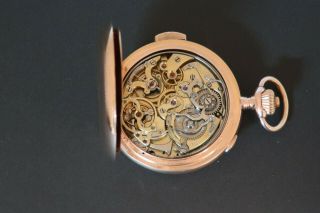 4 K Gold Minute Repeater Pocket Watch 8