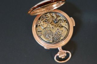4 K Gold Minute Repeater Pocket Watch 9