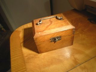 Well Made,  Useful Little Antique/vintage Oak Box - Scientific Instrument??
