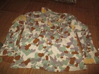 Unknown? Militaria Army Camo Combat Shirt Rip - Stop A,  Very Good