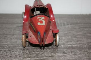 Antique France SIF BOAT TAIL OPEN WHEEL RACER Tin Litho Toy No Tippco Distler 4