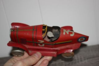 Antique France SIF BOAT TAIL OPEN WHEEL RACER Tin Litho Toy No Tippco Distler 5