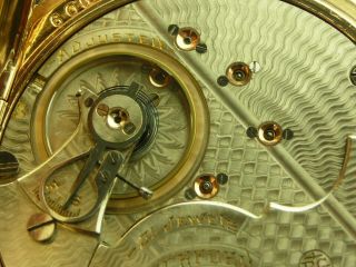 Antique 18s Rockford 21 jewel grade 805 Rail Road Hunter pocket watch.  made 1899 12