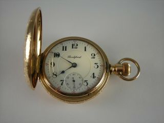 Antique 18s Rockford 21 Jewel Grade 805 Rail Road Hunter Pocket Watch.  Made 1899