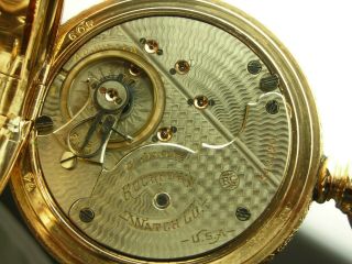 Antique 18s Rockford 21 jewel grade 805 Rail Road Hunter pocket watch.  made 1899 9